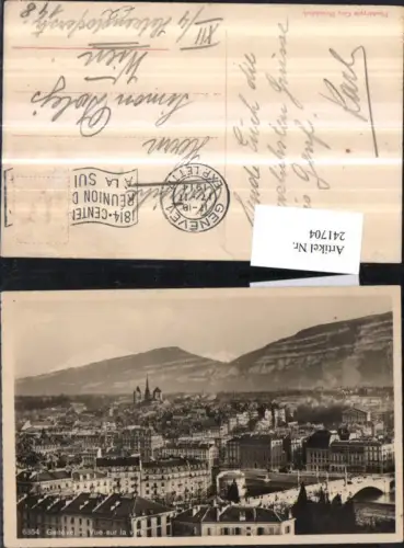 241704,Genf Geneve Totale Vue sur la ville