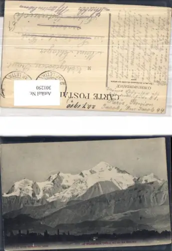 301250,Le Mont Blanc vu du Geneve Bergkulisse