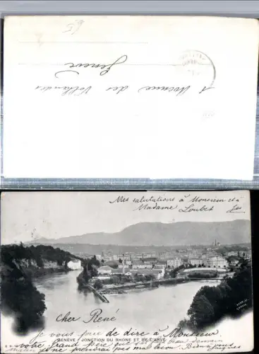 309700,Geneve Genf Teilansicht Jonction du Rhone et de l'Arve
