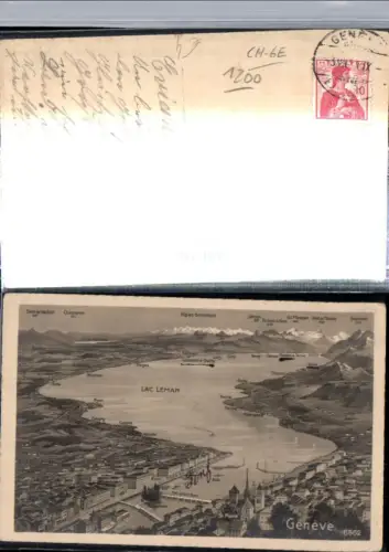 309707,Geneve Genf Totale Lac Leman Lausanne Coppet Nyon Thonon Bergkulisse