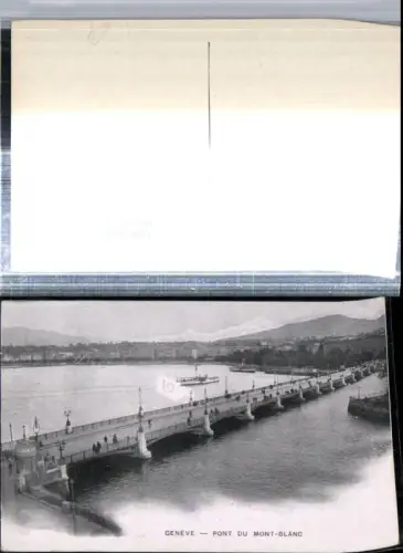 309721,Geneve Genf Teilansicht Pont du Mont-Blanc Brücke