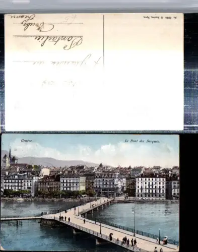 309728,Geneve Genf Teilansicht Le Pont des Bergues Brücke