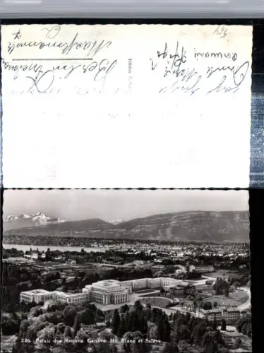 309749,Geneve Genf Totale Palais des Nations Mont Blanc et Saleve