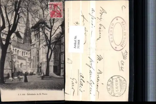 311668,Geneve Genf Cathedrale de St. Pierre Kirche Kinderwagen