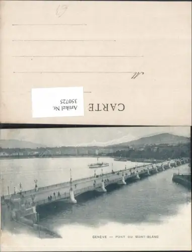 350725,Geneve Genf Pont du Mont-Blanc Brücke