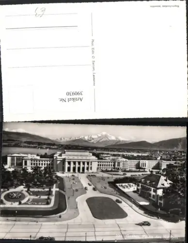 390930,Geneve Genf Palais des Nations Palast Bergkulisse