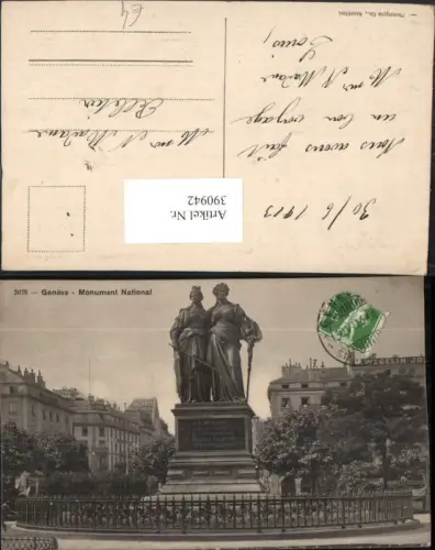 390942,Geneve Genf Monument National Statue