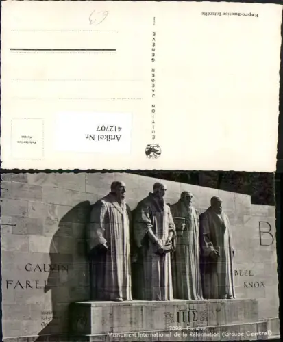412707,Geneve Genf Monument International de la Reformation Statuen