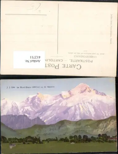 412711,Le Mont-Blanc vu de Geneve Genf Bergkulisse