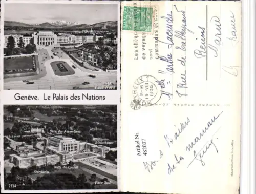 482037,Geneve Genf Palais des Nations Mehrbildkarte