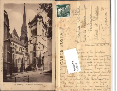502649,Geneve Genf Cathedrale Saint-Pierre Kirche