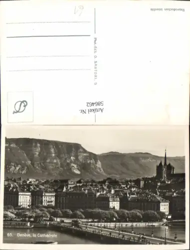586462,Foto Ak Geneve Genf La Cathedrale Kathedrale Switzerland