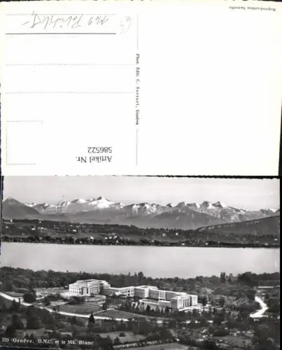 586522,Foto Ak Geneve et le Mont Blanc Genf Switzerland