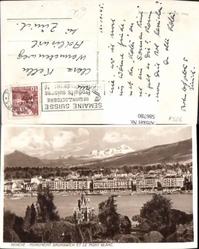 586780,Geneve Genf Monument Brunswick et le Mont Blanc Switzerland