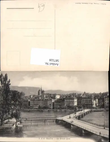 587328,Geneve Genf Le Grand Quai Brücke Switzerland