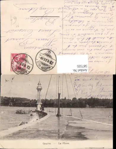 587335,Geneve Genf Le Phare Leuchtturm Switzerland