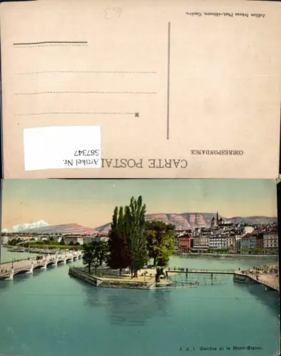 587347,Geneve Genf et le Mont Blanc Switzerland