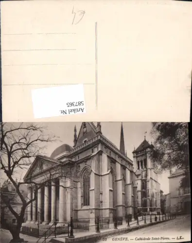 587365,Foto Ak Geneve Genf Cathedrale Saint-Pierre Switzerland