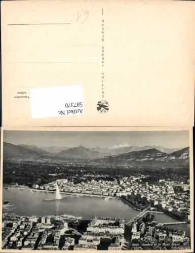 587370,Geneve Genf et le Mont Blanc Switzerland