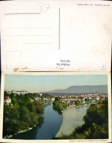 587379,Geneve Genf Jonction de l Arve et du Rhone Switzerland