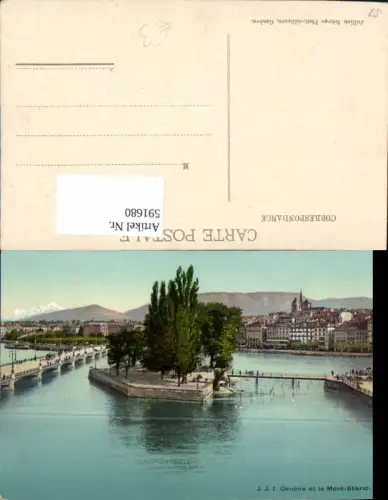 591680,Geneve Genf et le Mont Blanc Switzerland