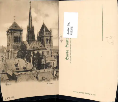 619275,Geneve Genf St Pierre Kirche