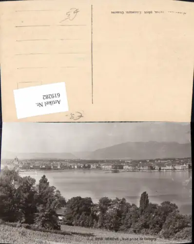 619282,Foto Ak Geneve Genf Vue prise de Cologny