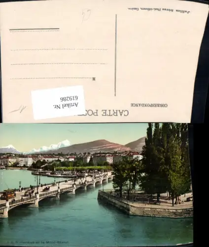619286,Geneve Genf et le Mont Blanc