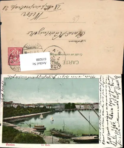 619288,Geneve Genf La Rade Schiffe Boote