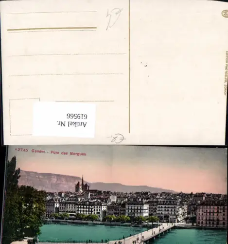 619566,Geneve Genf Pont des Bergues Brücke