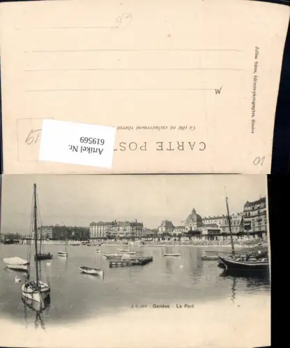 619569,Geneve Genf Le port Hafen Segelboote Boote