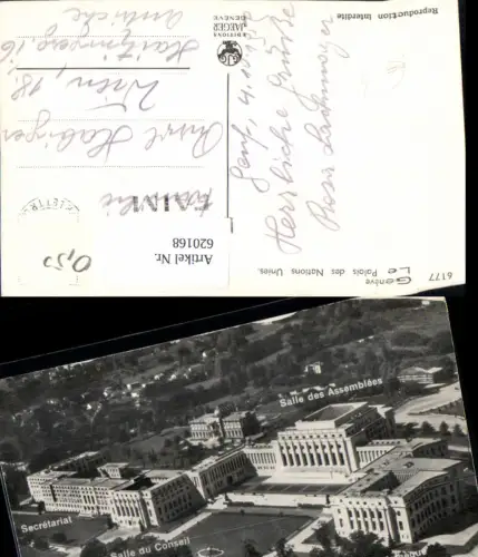 620168,Foto Ak Geneve Genf Le Palais des Nations Unies