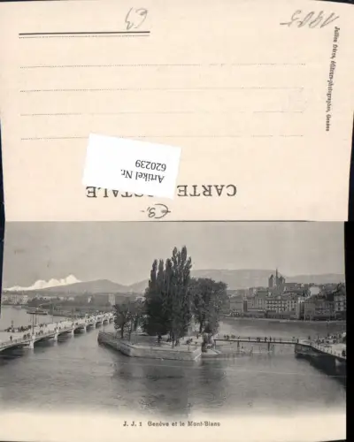 620239,Geneve Genf et le Mont-Blanc Brücke
