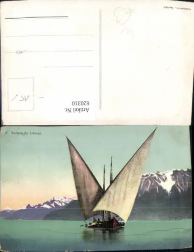 620310,Barque du Leman Segelboot Boot Genfersee Genf