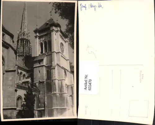 655470,Foto Ak Genf 1964 Ansicht Kathedrale St. Peter