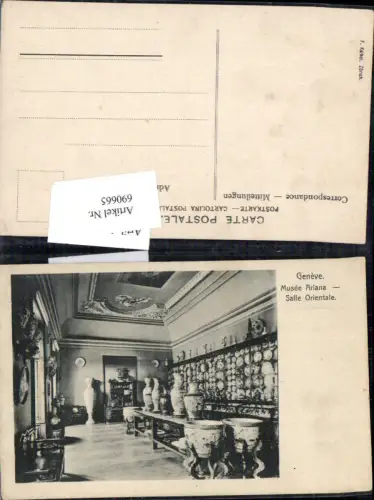 690665 Geneve Genf Musee Ariana Salle Orientale Museum