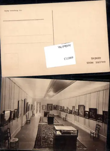 690713 seltene AK Geneve Genf Galerie Moos Museum Ausstellung