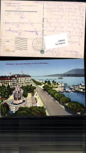 696067 Genf Geneve Monument Brunswick Quai