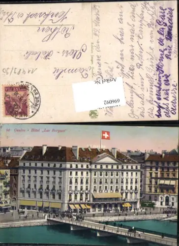 696092 Genf Geneve Hotel Les Bergues gel Rothen Neukirch an der Thur