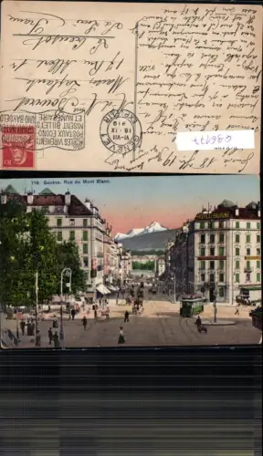 696177 Genf Geneve Rue du Mont Blanc Hotel Suisse