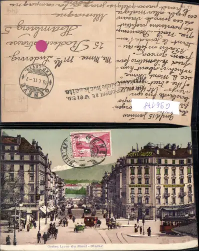 696178 Genf Geneve Rue du Mont Blanc Hotel Suisse