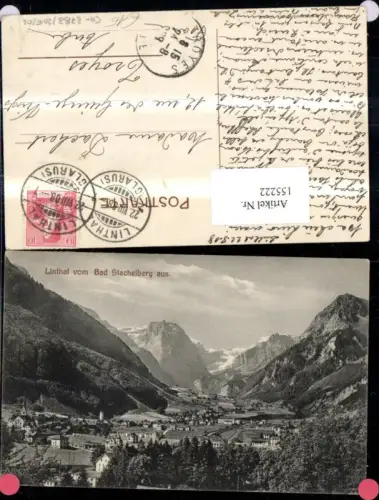 155222,Linthal v. Bad Stachelberg aus 1908 Kt Glarus