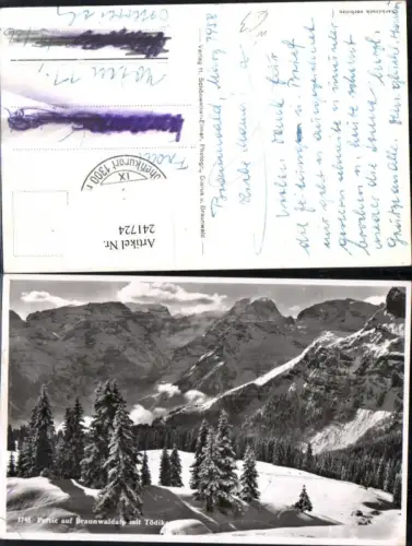 241724,Partie auf Braunwaldalp m. Tödi Bergkulisse b. Braunwald Kt Glarus