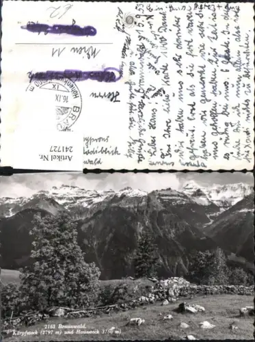 241727,Braunwald Kärpfstock u. Hausstock Bergkulisse Kt Glarus