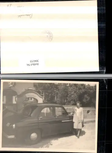 304153,Foto AK Braunwald Bezirksamt Oldtimer Frau m. Blazer Rock Kt Glarus