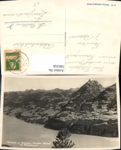 586358,Walensee Wallensee m. Mühlehorn Obstalden Filzbach Switzerland