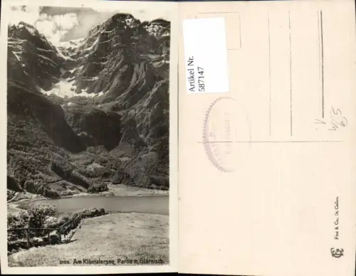 587147,Foto Ak Am Klöntalersee Partie m. Glärnisch Seerüti Vorauen Switzerland pub Frei Co 2195