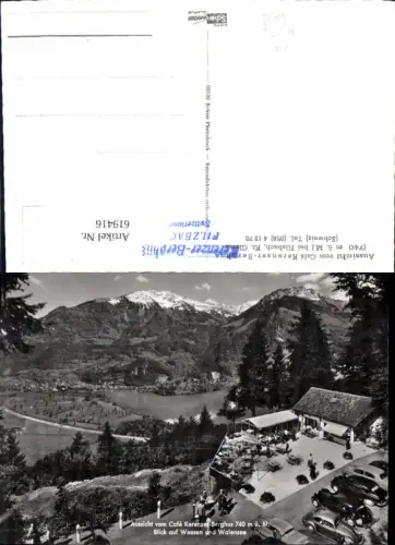 619416,Aussicht v. Cafe Kerenzer-Berghus b. Filzbach VW Käfer