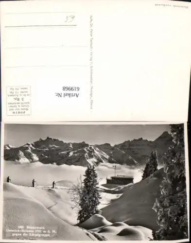 619968,Foto Ak Braunwald Ortstock-Skihaus geg. Kärpfgruppe Wintersport