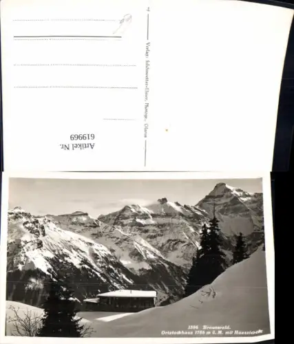 619969,Braunwald Ortstockhaus m. Hausstock Winteransicht